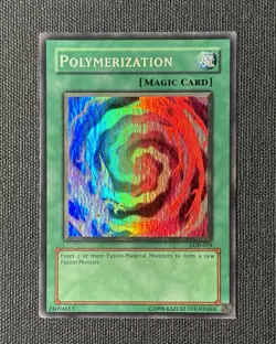 Yugioh! Polymerization LOB-059 Super Rare Edition Wavy Unlimited - Image 1