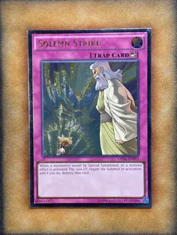 Yugioh Solemn Strike OP04-EN003 Ultimate Rare NM - Image 1