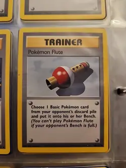 Pokemon TCG Flute Base Set Unlimited Uncommon Card 86/102 - Image 1