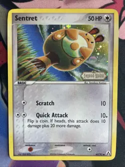 Pokemon Card Ex Legend Maker Sentret 62/92 2006 Reverse Stamped Holo LP - Image 1