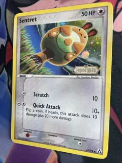Pokemon Card Ex Legend Maker Sentret 62/92 2006 Reverse Stamped Holo LP - Image 3
