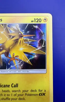 ⚡Zapdos 24/68 Holo Rare - Sun & Moon Hidden Fates Pokemon Card NM - Image 5