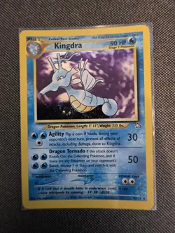 Pokemon Kingdra Neo Genesis TCG Holo Card 8/111 Unlimited Rare - LP - Image 1
