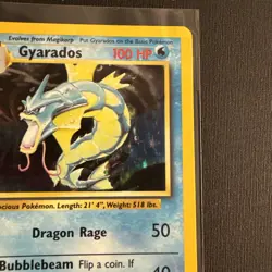 1999 Pokemon TCG Gyarados Holo Rare Card Base Set 6/102 Vintage WOTC MP - Image 3