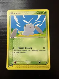 Pokemon Nincada 66/97 Dragon Pokemon Vintage Vtg Common Card TCG - Image 1