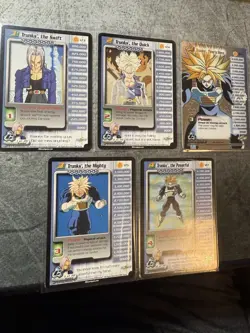 Trunks 1-4 & HT Cell Saga DBZ Cell Saga Personality Card Set NM - Image 2