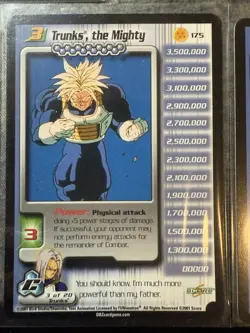 Trunks 1-4 & HT Cell Saga DBZ Cell Saga Personality Card Set NM - Image 5