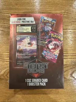 Pokemon Mystery Gems 1 CGC Graded Card & 1 Booster Pack 2025! New Sealed Box! - Image 1