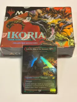 MTG Ikoria Lair of Behemoths Collector Booster Box Sealed with Promo Godzilla! - Image 1