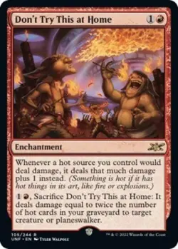 Don't Try This at Home - Near Mint MTG Unfinity - Image 1