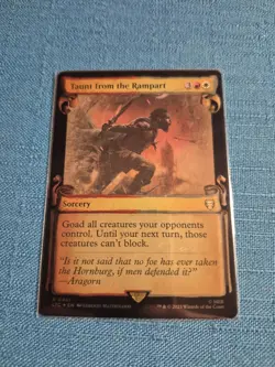 MTG LOTR Taunt from the Rampart 💥FOIL COMMANDER SPECIAL EDITION SCROLL 💥 #160 - Image 1