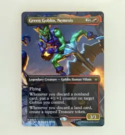 MTG: Green Goblin, Nemesis (Borderless) Marvel's Spider-Man: Eternal-Legal Reg - Image 1