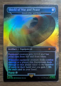 MTG Shield of War and Peace - Sword of War and Peace Rainbow Foil SL Drop NM - Image 1