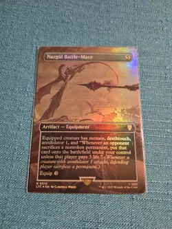 MTG LOTR Nazgul Battle Mace 💥FOIL EXTENDED ART💥 #510 Lord of the Rings Magic - Image 1
