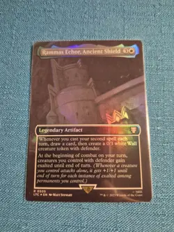 MTG LOTR Rammas Echor Ancient Shield💥FOIL EXTENDED ART💥 #505 Lord Rings Magic - Image 1