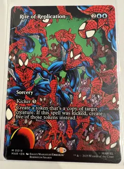 MTG Spiderman’s Rite of Replication (Borderless) Marvel Universe Eternal-Legal - Image 1