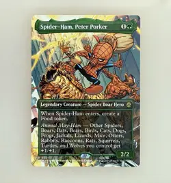 MTG: Spider-Ham, Peter Porker (Borderless) Marvel's Spider-Man Foil NM - Image 1