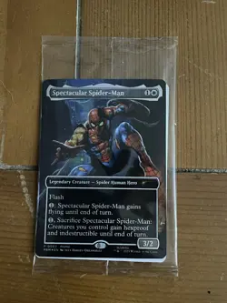 Spider-Man Battle Damaged Marvel Legends Magic The Gathering Mtg Card Only New - Image 1