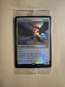 MTG Aven Interrupter PRE OTJ 0004 R NM Sealed Prerelease FOIL - Image 1