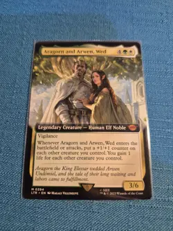 MTG LOTR Aragorn and Arwen Wed 💥EXTENDED ART💥 #397 Lord Rings Magic Gathering - Image 1