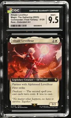 ALISAIE LEVEILLEUR Final Fantasy Extended Art Rare CGC 9.5 MTG - Image 1
