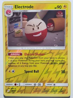REVERSE HOLO Electrode 39/181 NM - Asako Ito Crocheted Team Up Pokemon Card - Image 1