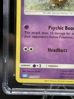 CGC 10 gem mint Pokemon Drowzee 011/034 Classic Deck CLB Holo - Image 5
