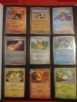 Prismatic Evolutions Binder with Cards Inside Pokemon TCG Trading Cards NM Mint - Image 3