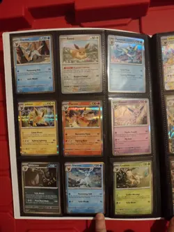 Prismatic Evolutions Binder with Cards Inside Pokemon TCG Trading Cards NM Mint - Image 4