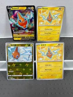 Pokemon Lot of 20 Cards and Stickers All Rotom #479 Rotom Only Pokemon Lot - Image 3