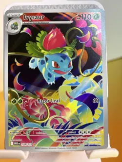 Ivysaur Illustration Rare 134/132 Near Mint Mega Evolution Pokemon TCG English - Image 3