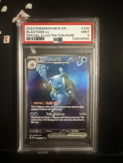 2023 PSA 9 Pokemon Blastoise ex Special Illustration Rare EN-151 #200/165 - Image 1
