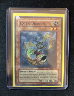 Yugioh! - Totem Dragon - CRMS-EN085 - 1st Edition - Super Rare - NM - Image 1