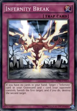 YUGIOH 3x Infernity Break AP06-EN013 Super Rare LP / NM - Image 1