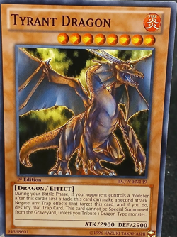 Tyrant Dragon LCJW-EN149 COMMON 1st Edition YuGiOh TCG Card - Image 1