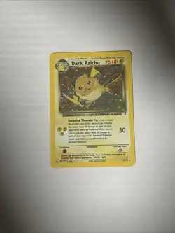 Pokemon TCG Dark Raichu Holo Card 7/110 WOTC Legendary Collection - Image 1