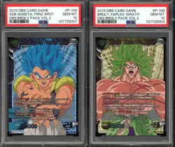 Broly Explosive Wrath & SSB Gogeta Foil Promo Dragon Ball Super Card DBS PSA 10 - Image 1