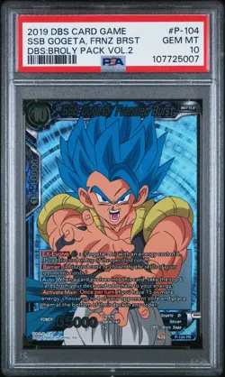Broly Explosive Wrath & SSB Gogeta Foil Promo Dragon Ball Super Card DBS PSA 10 - Image 2