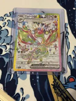 Pokemon TCG Flygon EX Holo Ultra Rare Card 222/191 Sv08: Surging Sparks NM 2024 - Image 3