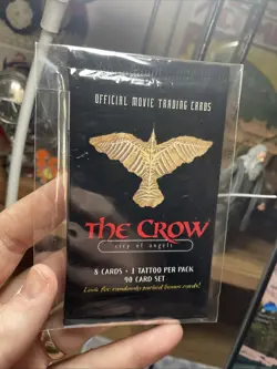 The Crow: City of Angels Movie Cards Booster Pack with Tattoo NEW SEALED 1 Pack - Image 1
