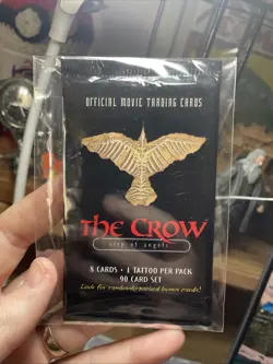 The Crow: City of Angels Movie Cards Booster Pack with Tattoo NEW SEALED 1 Pack - Image 2