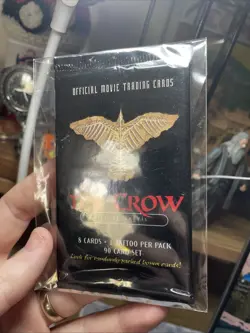 The Crow: City of Angels Movie Cards Booster Pack with Tattoo NEW SEALED 1 Pack - Image 3