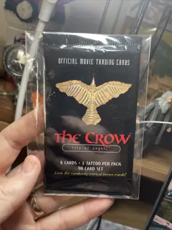 The Crow: City of Angels Movie Cards Booster Pack with Tattoo NEW SEALED 1 Pack - Image 4