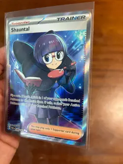 Shauntal Full Art 243/182 Paradox Rift, Scarlet & Violet (NM) Pokemon Card - Image 3