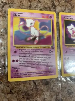 Mew #8, Mewtwo #14 & Mewtwo #3 Black Star Promo Pokemon Cards. Great condition!! - Image 2