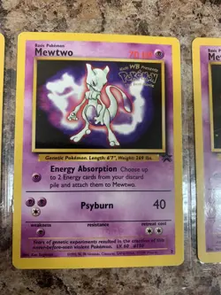 Mew #8, Mewtwo #14 & Mewtwo #3 Black Star Promo Pokemon Cards. Great condition!! - Image 4