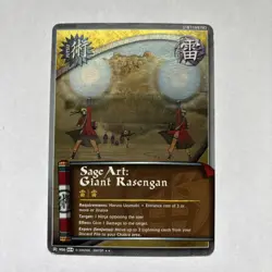 Sage Art: Giant Rasengan Foil Jutsu Card Naruto ccg tcg - Image 1