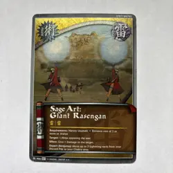 Sage Art: Giant Rasengan Foil Jutsu Card Naruto ccg tcg - Image 2