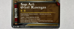 Sage Art: Giant Rasengan Foil Jutsu Card Naruto ccg tcg - Image 3