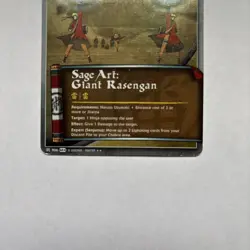 Sage Art: Giant Rasengan Foil Jutsu Card Naruto ccg tcg - Image 4